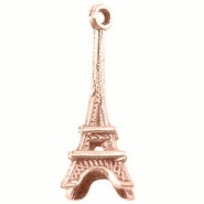 Metal charm Eiffel Tower 22mm Rose gold